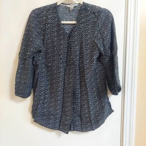 Tommy Bahama Top, Black and White XS